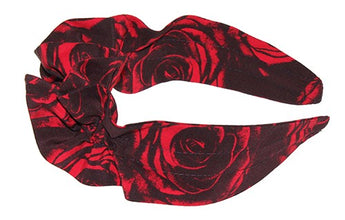 Ruffle Roses Silk Headband