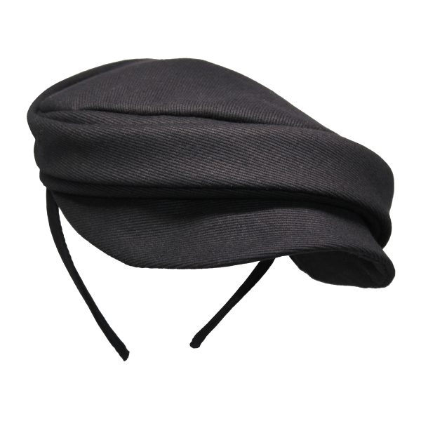 Black Cap Fascinator Woman HT622