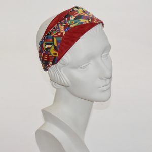 East Village Liberty Print with Red Grosgrain Matisse Headband LBT32