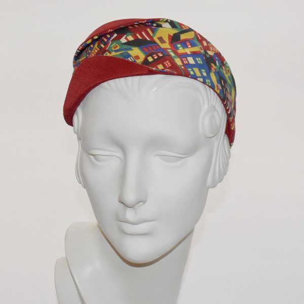 East Village Liberty Print with Red Grosgrain Matisse Headband LBT32