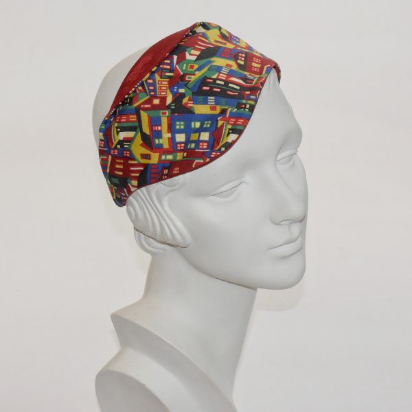 East Village Liberty Print with Red Grosgrain Matisse Headband LBT32