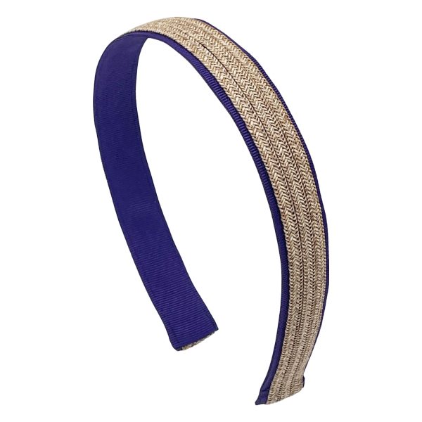 Purple with Wheat Straw Headband TY245