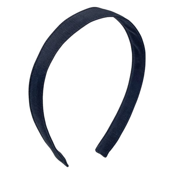 Black Grosgrain Fabric Medium Basic Headband BE112