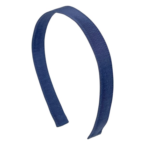 Navy Grosgrain Fabric Medium Basic Headband BE112