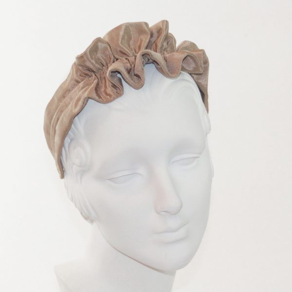 Pecan Grosgrain Ruffle Headband BE21