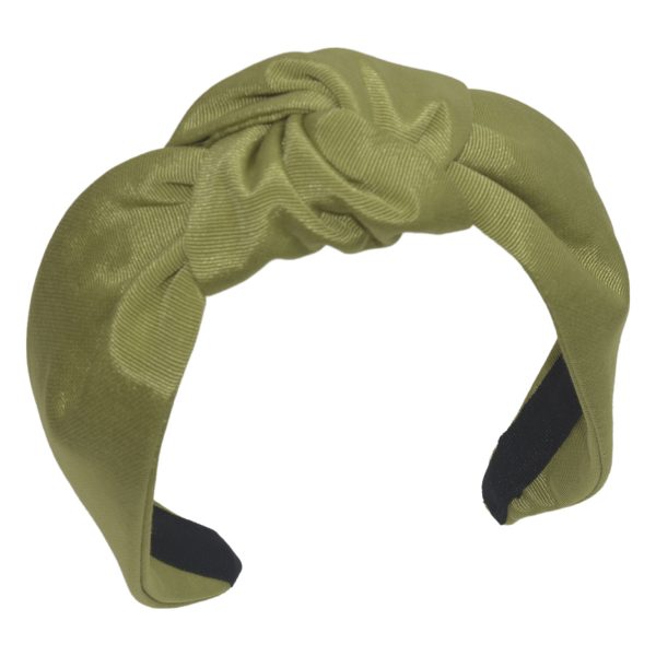 BE33 classic center knot turban headband made of grosgrain fabric