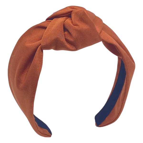 BE33 classic center knot turban headband made of grosgrain fabric