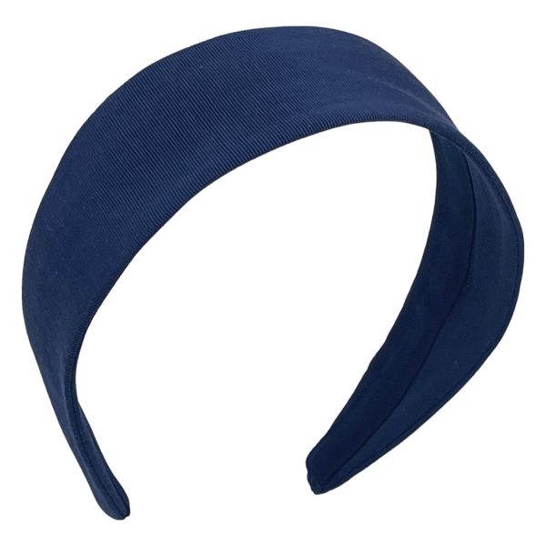 Navy Grosgrain Classic Wide Headband BE35