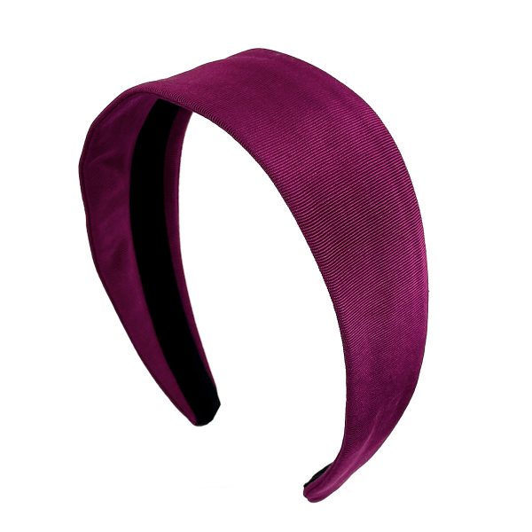 Wine Grosgrain Classic Wide Headband BE35