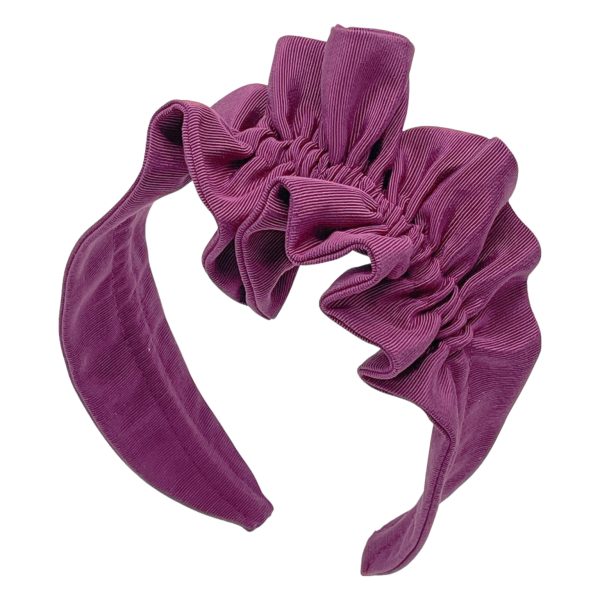 BE44 Side Flower Ruffle Turban