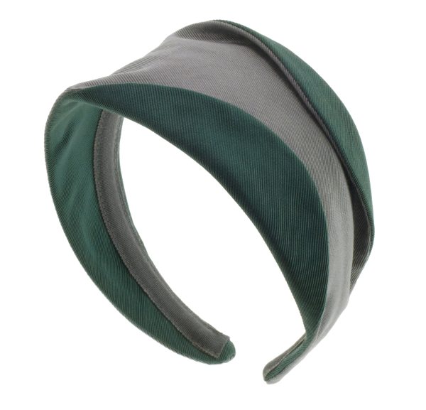 Grey with Green Matisse Headband BE5