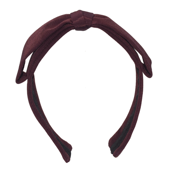 BE76 Alice grosgrain bow headband