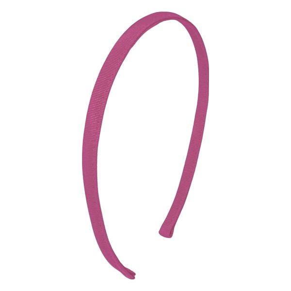 BE79 Cerise skinny grosgrain headband