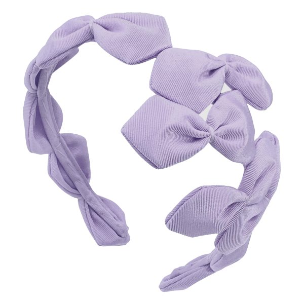 Lavender Grosgrain Sabrina Headband BE86