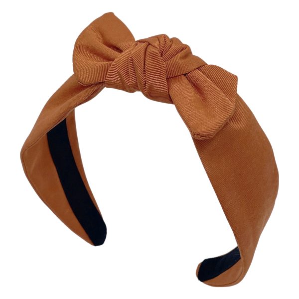 Orange Grosgrain Center Knot Headband BE91