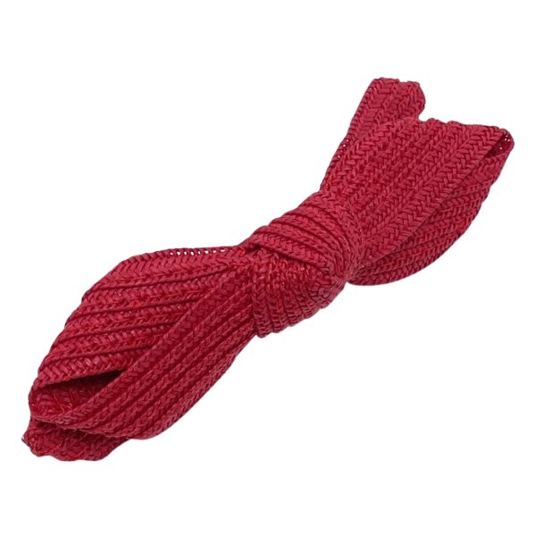 Red Summer Straw Bow Barrette BRTB