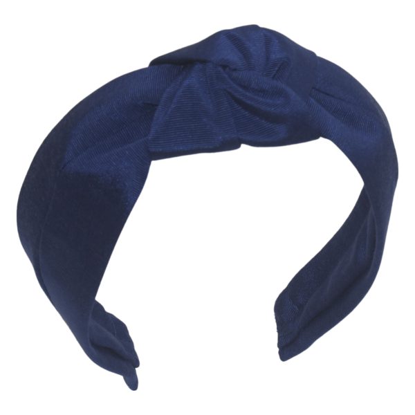 Corsair Blue Grosgrain Center Turban Headband BT10