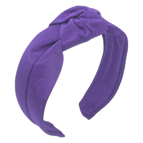 Violet Grosgrain Center Turban Headband BT10