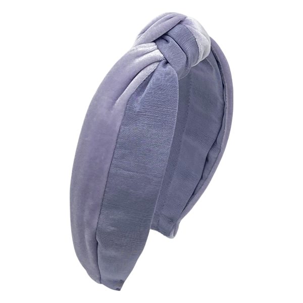 Light Purple Velvet and Grosgrain Turban Headband BV05