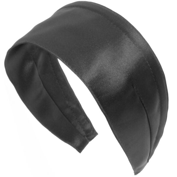 Basic Extra Wide Satin Headband - Image 2