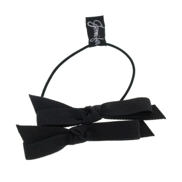 Grosgrain Double Bow Hair Ponytail - Image 6