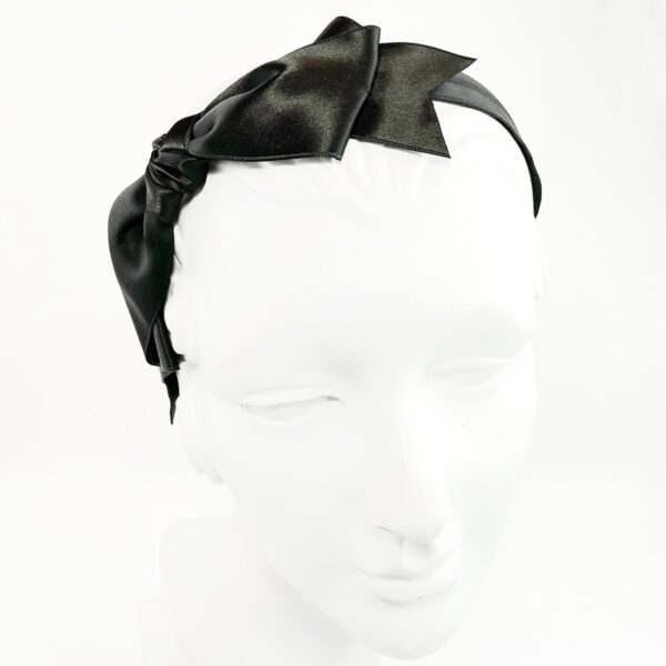 Satin Nicolette Side Bow Headband - Image 3