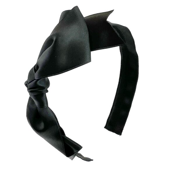 Satin Nicolette Side Bow Headband - Image 5