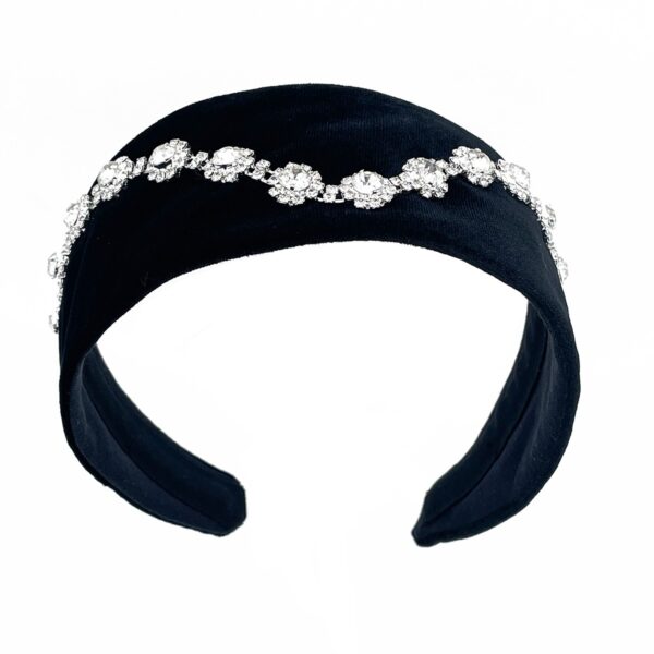 Scallop Flower Rhinestone Headpiece - Image 8