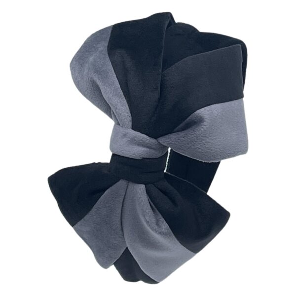 Two Tone Ultra Suede Carolina Bow Headband - Image 4