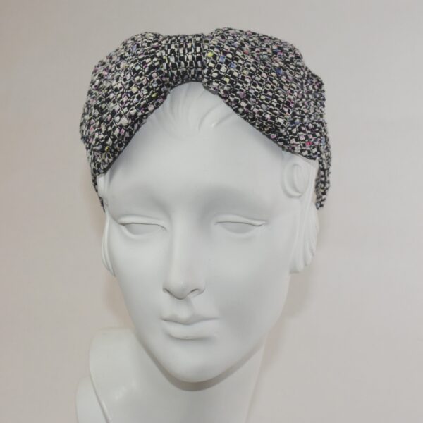 Silk Tweed Peggy Bow Headband - Image 6