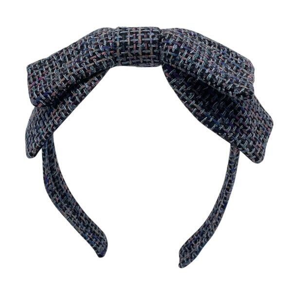 Silk Tweed Peggy Bow Headband - Image 8