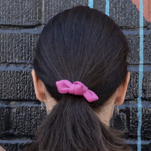 Leather Small Knot Hair Tie