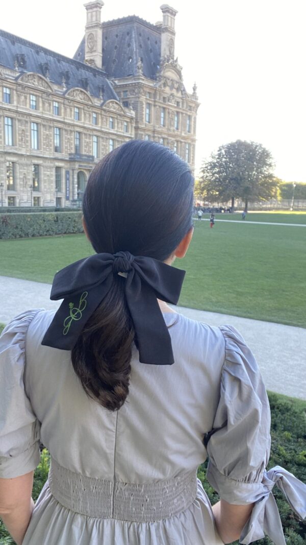 Grosgrain Infinity Bow Pony - Image 3