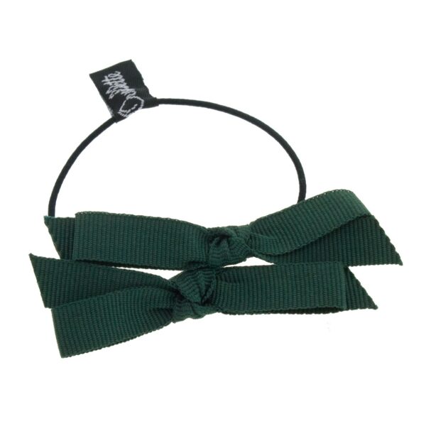 Grosgrain Double Bow Hair Ponytail - Image 4