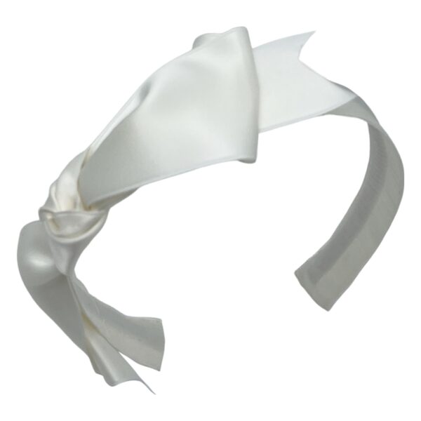 Satin Nicolette Side Bow Headband - Image 7