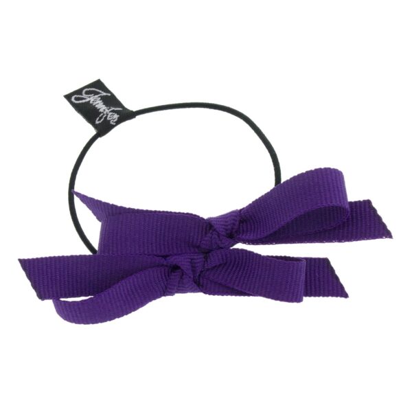 Grosgrain Double Bow Hair Ponytail - Image 3