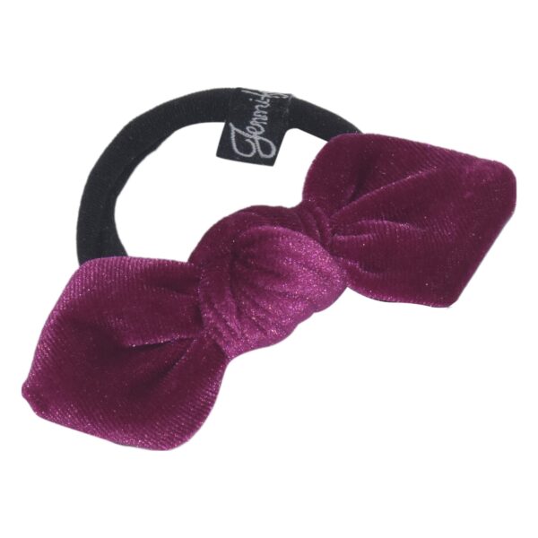 Velvet Fabric Knots Ponytail Holder - Image 2