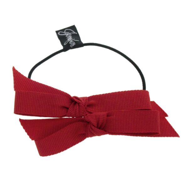 Grosgrain Double Bow Hair Ponytail - Image 2