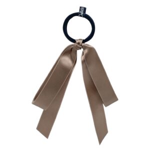 PY633 satin large hanging bow hair tie