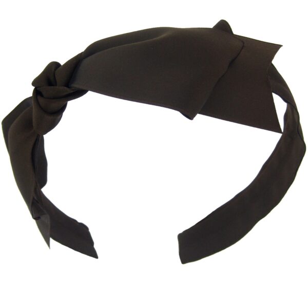 Satin Nicolette Side Bow Headband - Image 2