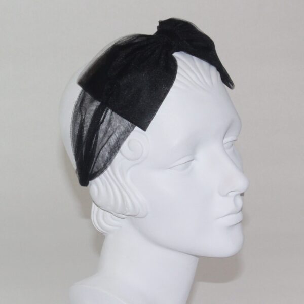 Tulle Peggy Center Bow Headband - Image 5