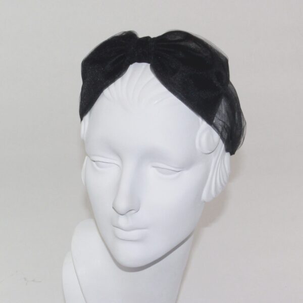 Tulle Peggy Center Bow Headband - Image 6