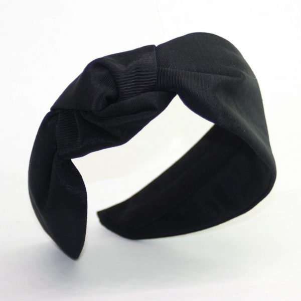 Black Side Knot Lana Turban BE32