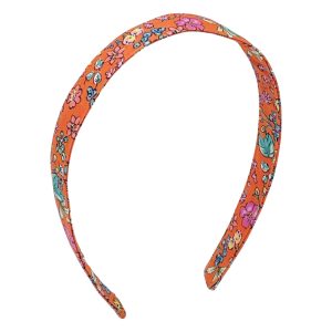 Cotton Orange Floral Basic Headband CP81