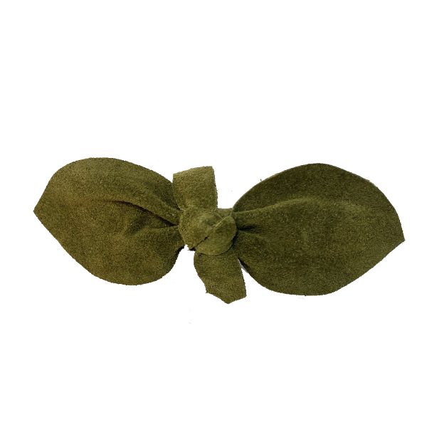 Army Suede Tear Drop Barrette BRSD2